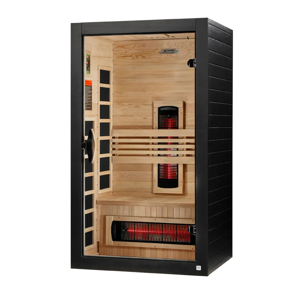 Dynamic Santorini 1-2 Person Full Spectrum Near Zero EMF FAR Infrared Sauna DYN-6009-03 FS
