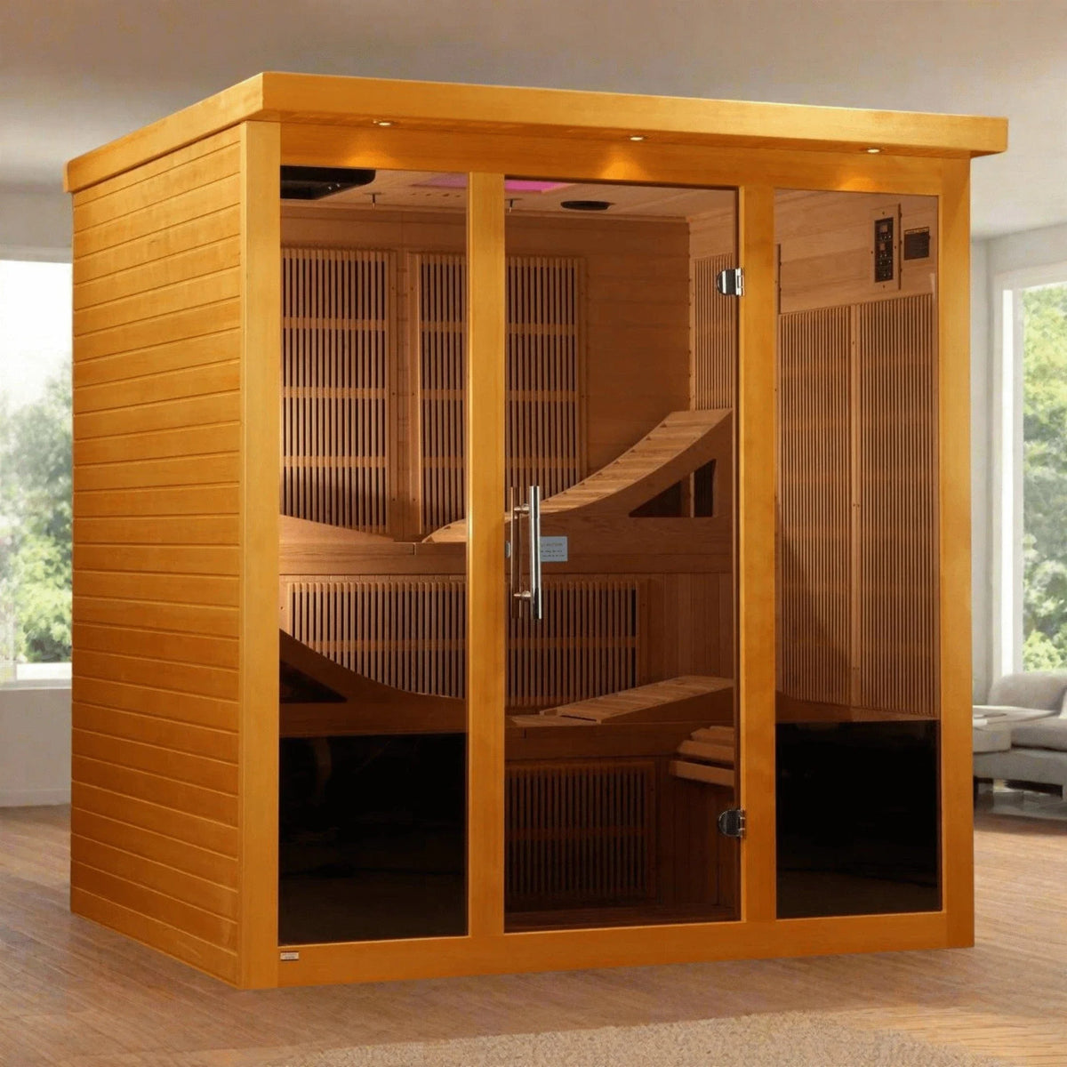 Dynamic Monaco 6-person Ultra Low EMF FAR Infrared Sauna - DYN-6996-01 Elite