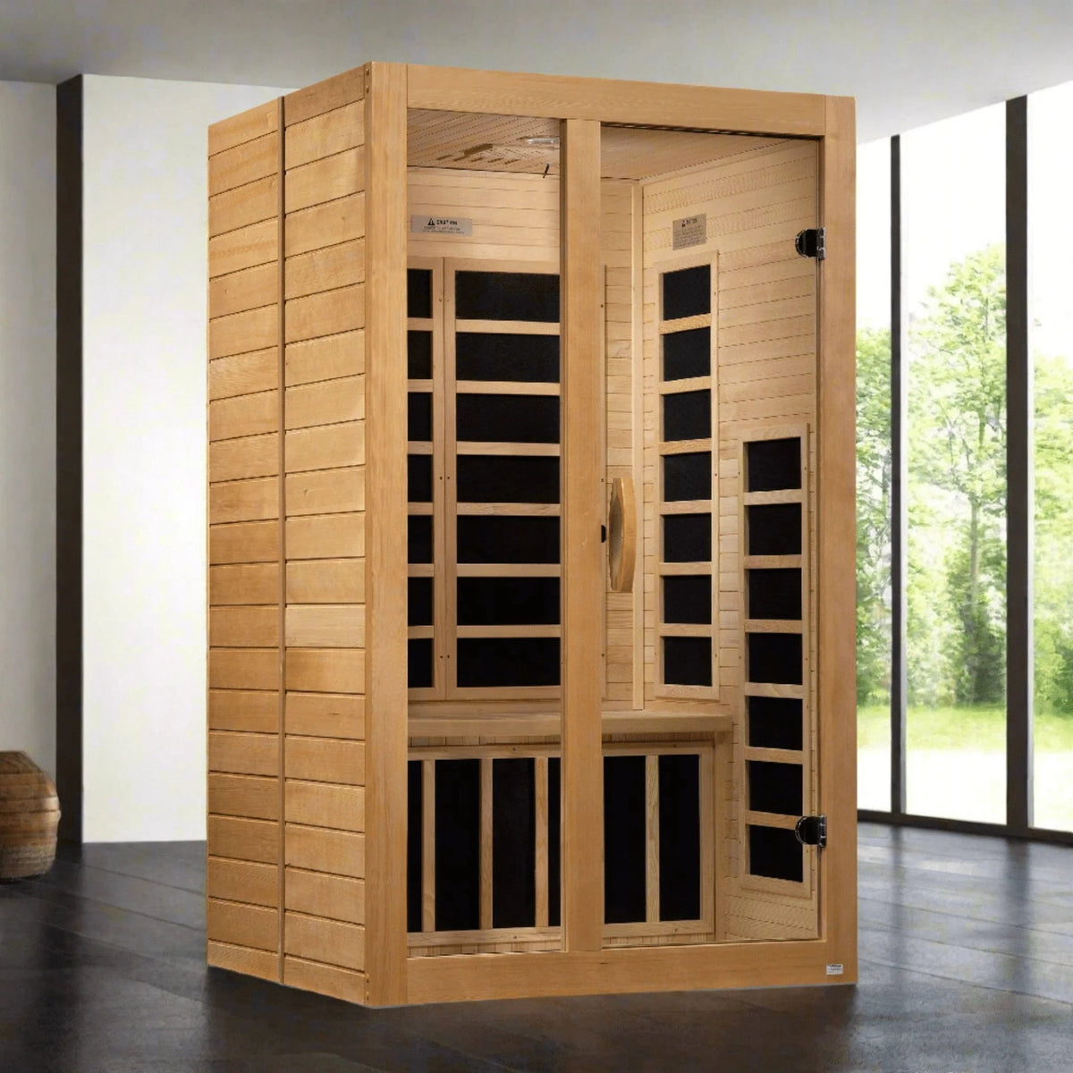 Dynamic "Santiago" 2-person Low EMF FAR Infrared Sauna DYN-6209-01