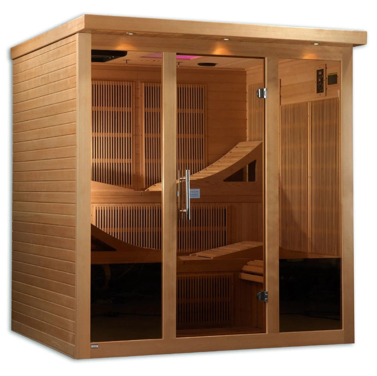 Golden Designs "Monaco" 6-person PureTech™ Near Zero EMF FAR Infrared Sauna - GDI-6996-01 Elite