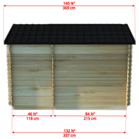Dundalk CT Georgian 6 Person Outdoor Sauna with Changeroom