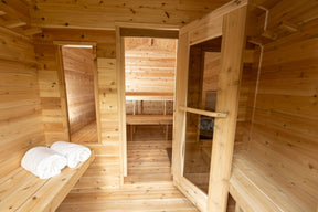 Dundalk CT Georgian 6 Person Outdoor Sauna with Changeroom