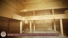 Dundalk CT Georgian 6 Person Outdoor Sauna with Changeroom