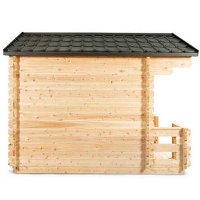 Dundalk CT Georgian 6 Person Outdoor Sauna with Porch CTC88PW