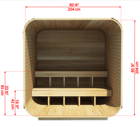 Dundalk CT Luna 4 Person Cube Sauna