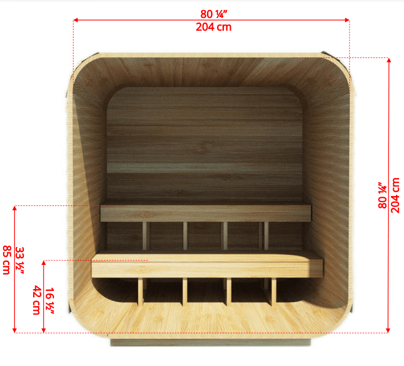 Dundalk CT Luna 4 Person Cube Sauna