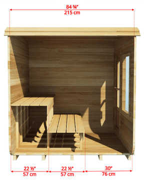 Dundalk CT Luna 4 Person Cube Sauna