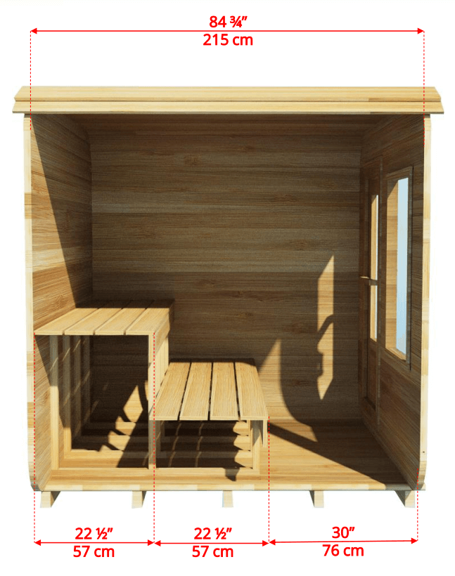 Dundalk CT Luna 4 Person Cube Sauna