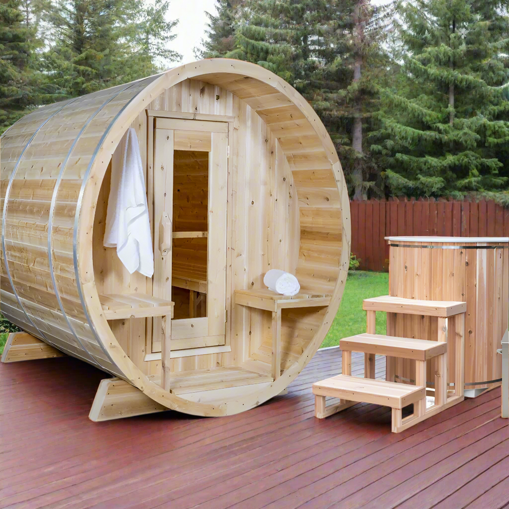 Dundalk CT Serenity MP 4 Person Barrel Sauna CTC2245MP