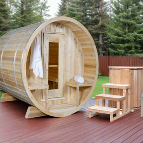Dundalk CT Serenity MP 4 Person Barrel Sauna CTC2245MP
