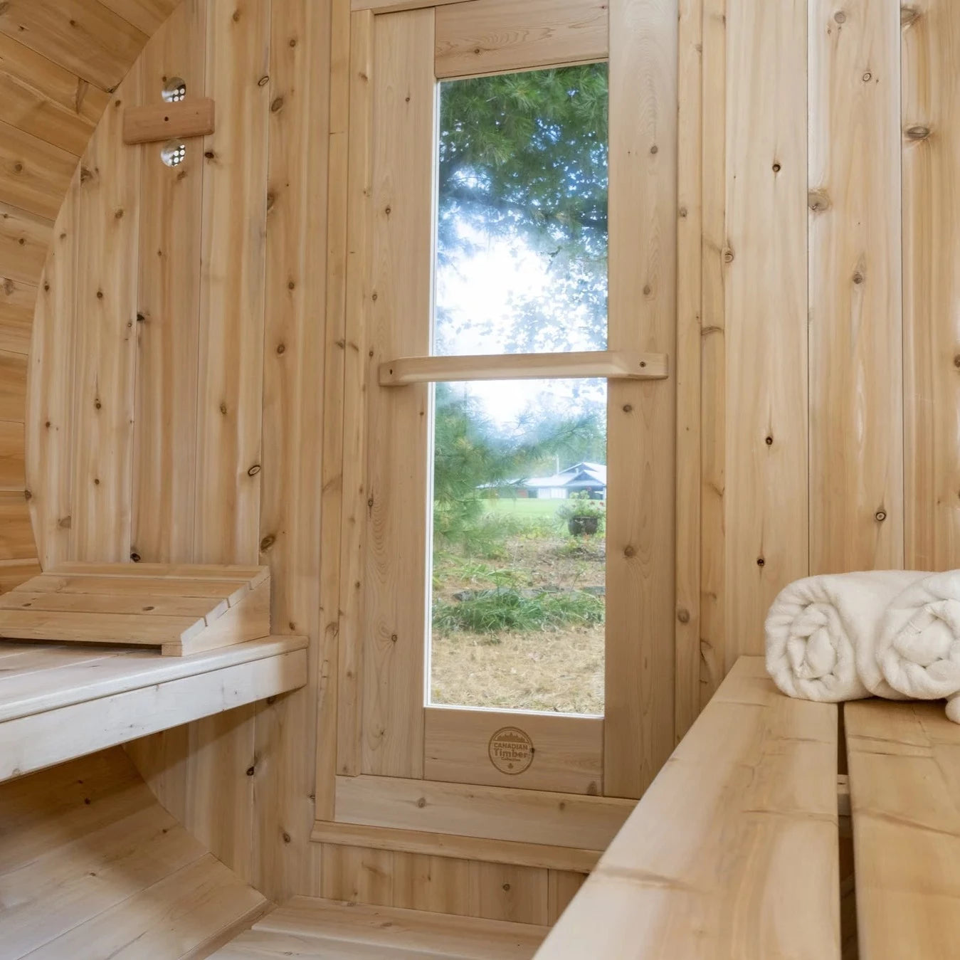 Dundalk CT Serenity MP 4 Person Barrel Sauna CTC2245MP