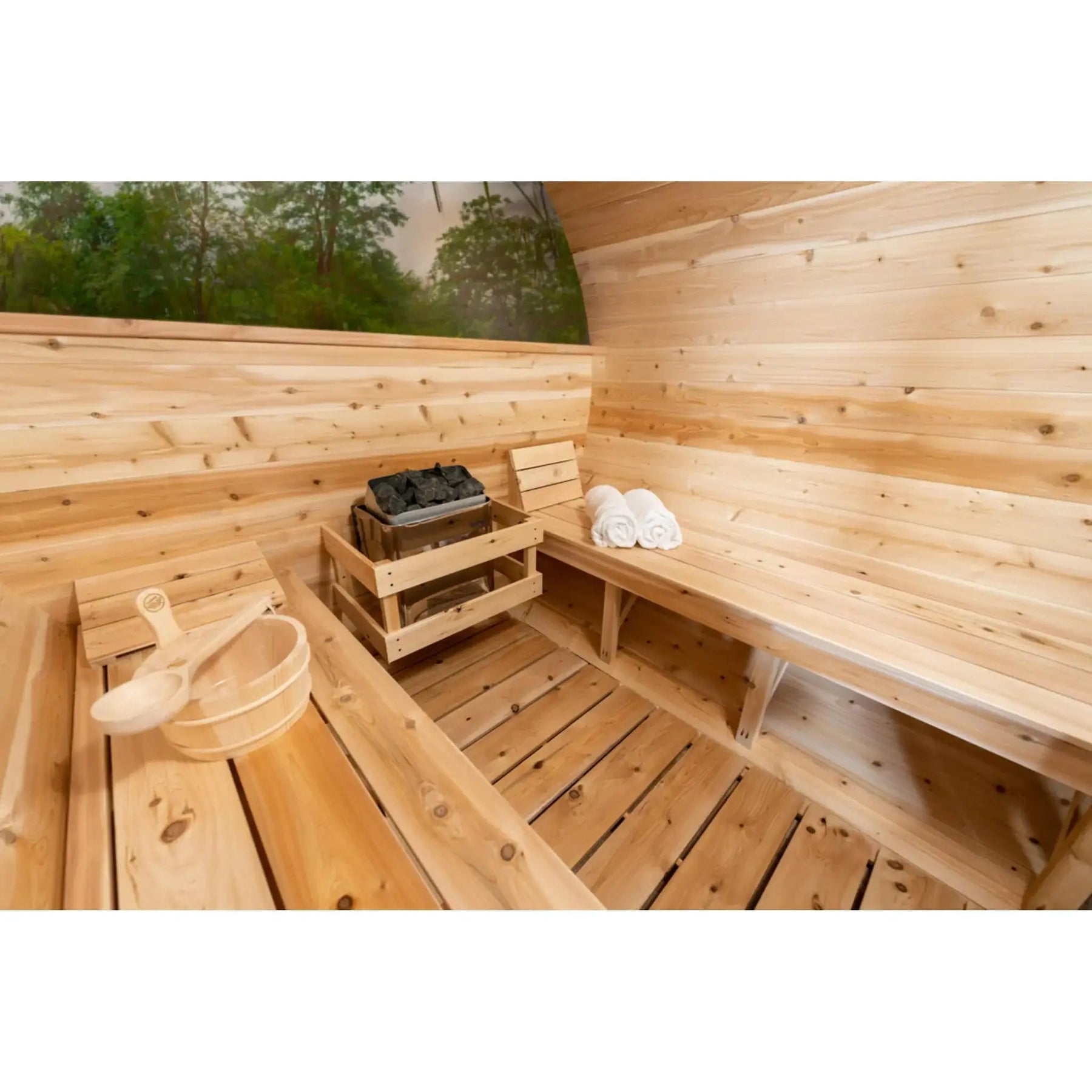 Dundalk CT Serenity MP 4 Person Barrel Sauna CTC2245MP