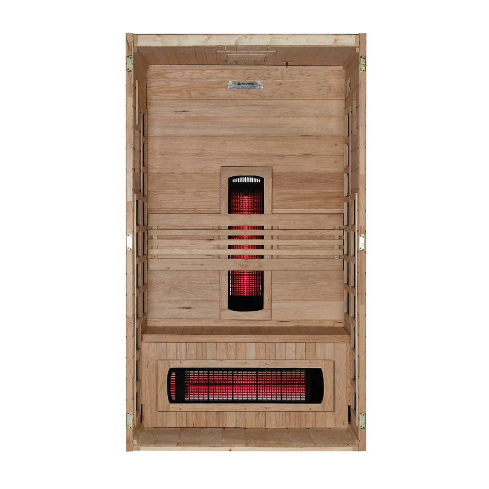 Dynamic Santorini 1-2 Person Full Spectrum Near Zero EMF FAR Infrared Sauna  DYN-6009-03 FS