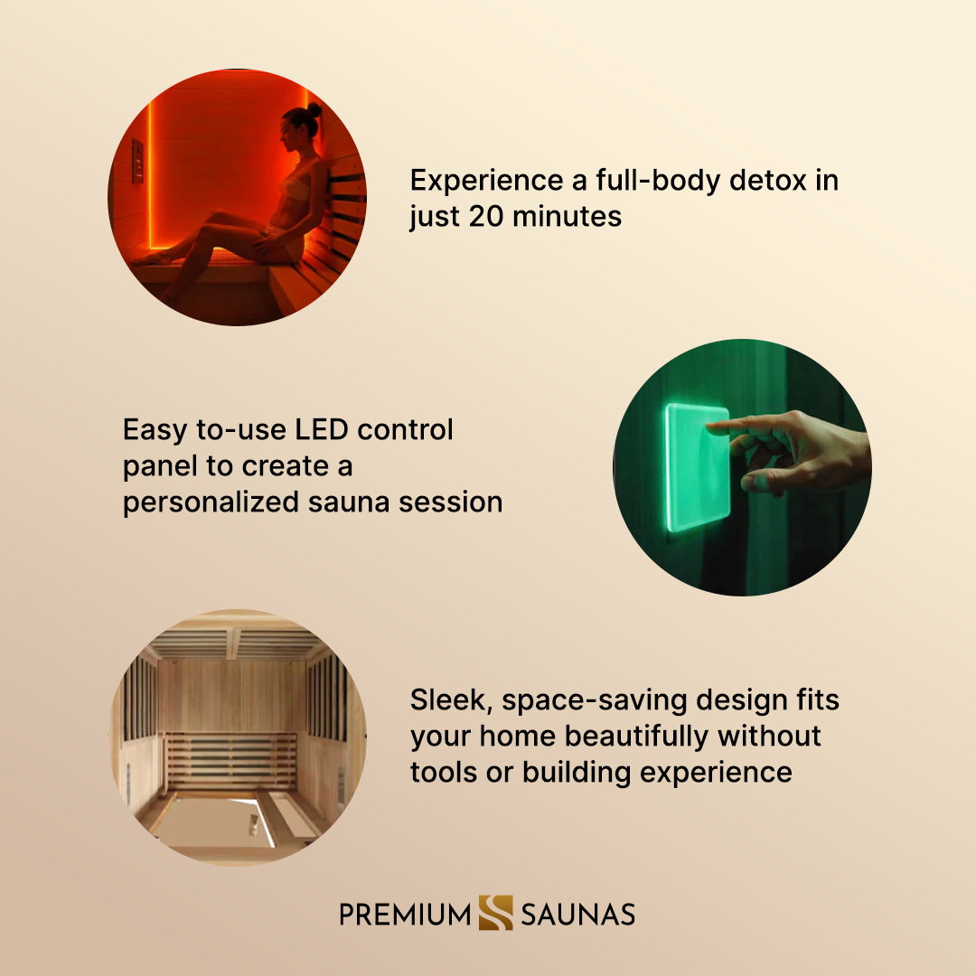 Dynamic Barcelona Elite 1-2-person Ultra Low EMF FAR Infrared Sauna - DYN-6106-01 Elite
