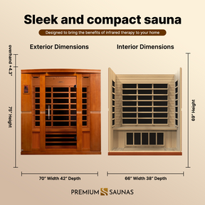 Dynamic "Bergamo" 4-person Low EMF FAR Infrared Sauna DYN-6440-01