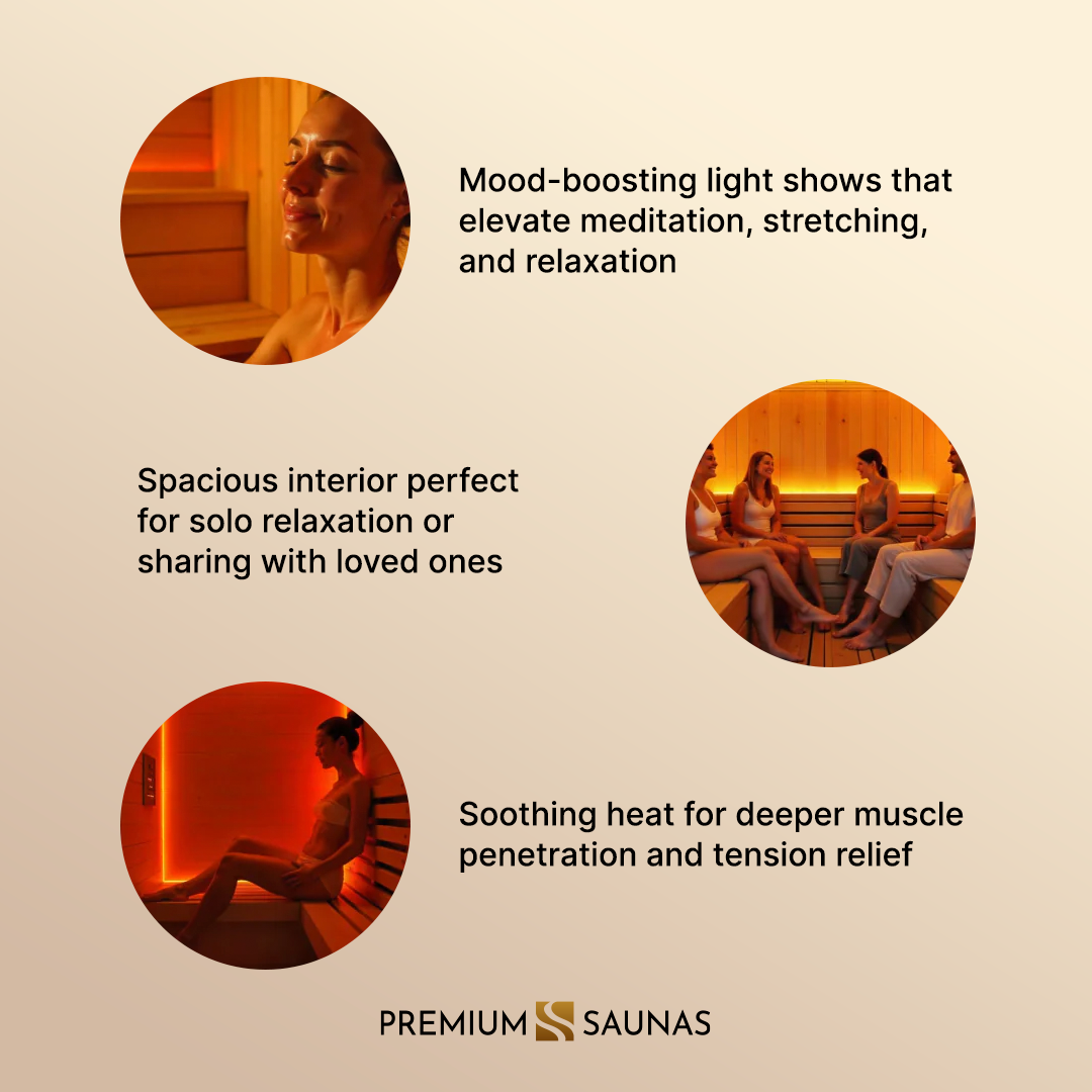 Dynamic "Bergamo" 4-person Low EMF FAR Infrared Sauna DYN-6440-01