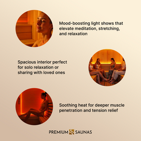 Dynamic "Bergamo" 4-person Low EMF FAR Infrared Sauna DYN-6440-01