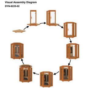 Dynamic Heming Elite 2-person Corner Ultra Low EMF FAR Infrared Sauna - DYN-6225-02 Elite