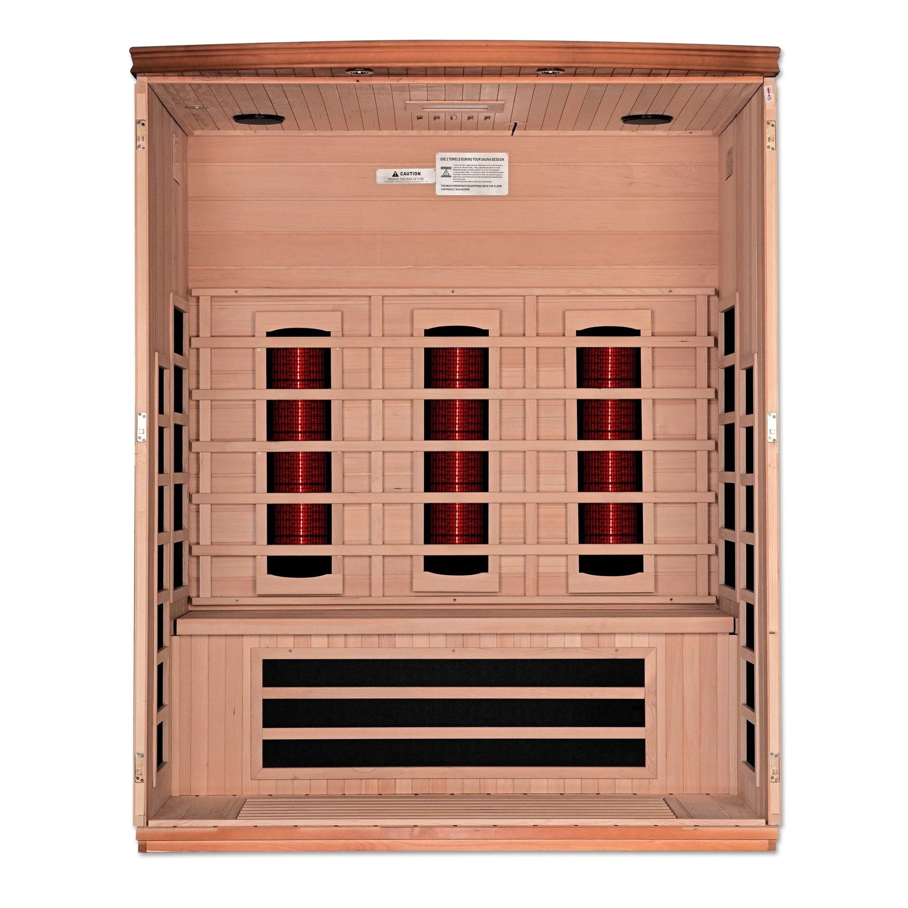 Dynamic "Lugano" 3-Person Full Spectrum  Near Zero EMF FAR Infrared Sauna DYN-6336-03 FS