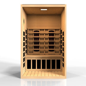 Dynamic "Santiago" 2-person Full Spectrum Near Zero EMF FAR Infrared Sauna DYN-6209-03 FS