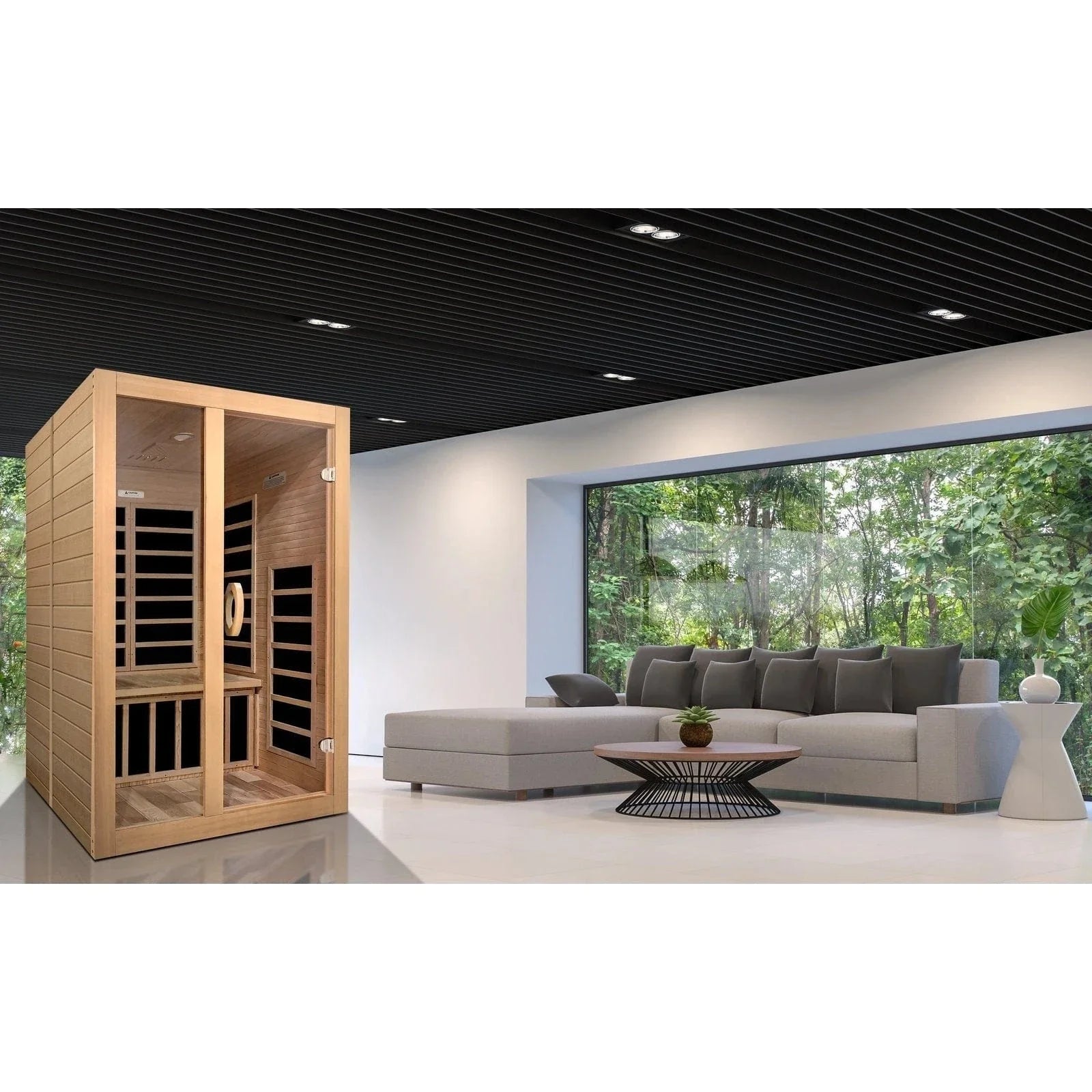 Dynamic "Santiago" 2-person Low EMF FAR Infrared Sauna DYN-6209-01