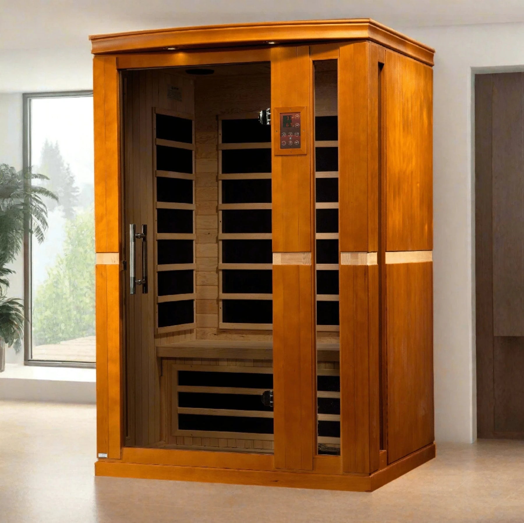 Dynamic "Vittoria" 2-person Low EMF FAR Infrared Sauna - DYN-6220-01