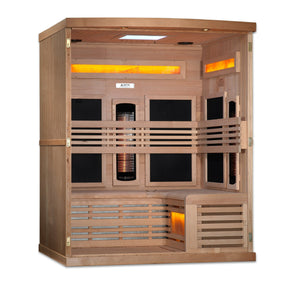 Golden Designs 3-Person Reserve Edition GDI-8230-01 Full Spectrum with Himalayan Salt Bar