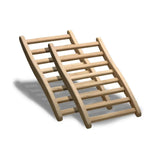 Golden Designs S-Shape Back Rest for Saunas - 2 Pack