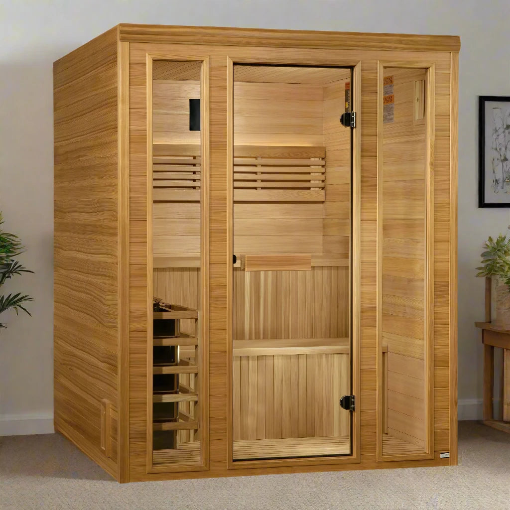 Golden Designs 2025 "Engelberg Edition" 6 Person Traditional Steam Sauna (GDI-7060-01)