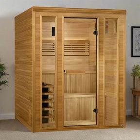 Golden Designs 2025 "Engelberg Edition" 6 Person Traditional Steam Sauna (GDI-7060-01)