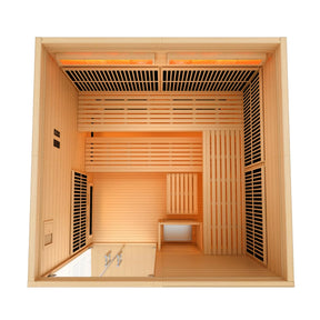 Golden Designs 2025 Toledo GDI-8360-01 6 Person Hybrid Indoor Sauna.