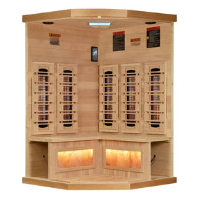 Golden Designs 3-Person Corner 2025 Reserve Edition GDI-8035-03 Full Spectrum with Himalayan Salt Bar
