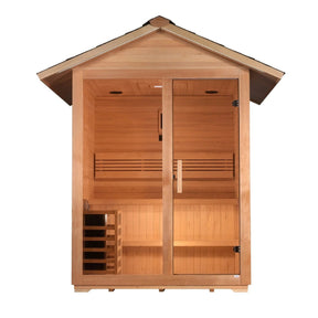 Golden Designs "Arlberg" 3 Person Traditional Outdoor Sauna GDI-8103-01