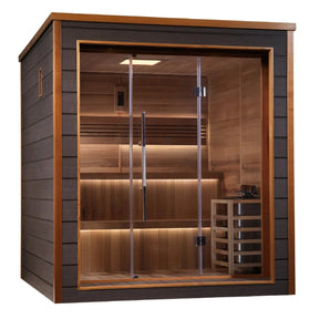 Golden Designs Bergen 6 Person Outdoor Traditional Sauna GDI-8206-01