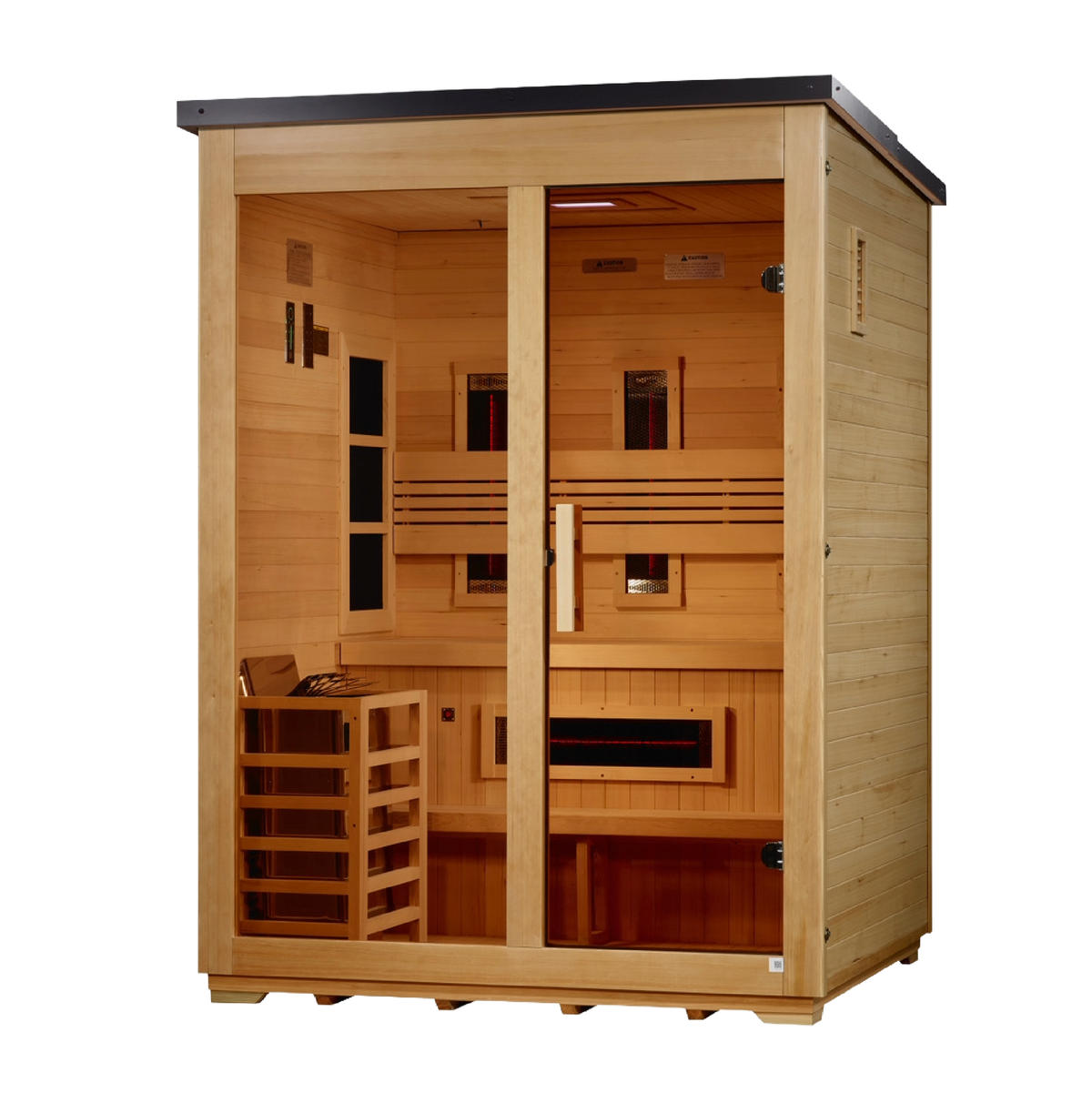 Golden Designs "Carinthia" 3 Person Hybrid Outdoor Sauna GDI-8123-01