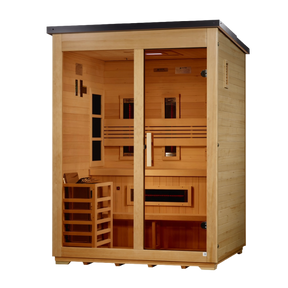 Golden Designs "Carinthia" 3 Person Hybrid Outdoor Sauna GDI-8123-01