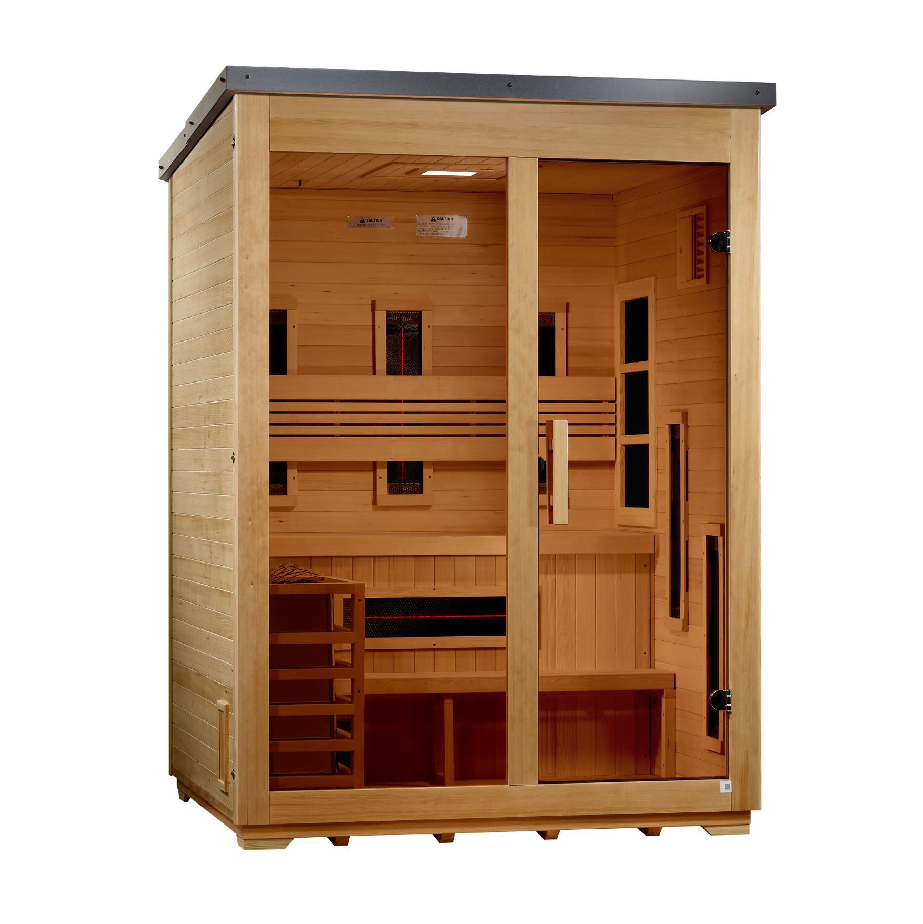 Golden Designs "Carinthia" 3 Person Hybrid Outdoor Sauna GDI-8123-01