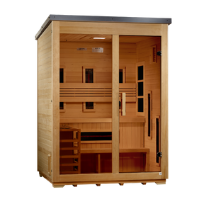 Golden Designs "Carinthia" 3 Person Hybrid Outdoor Sauna GDI-8123-01