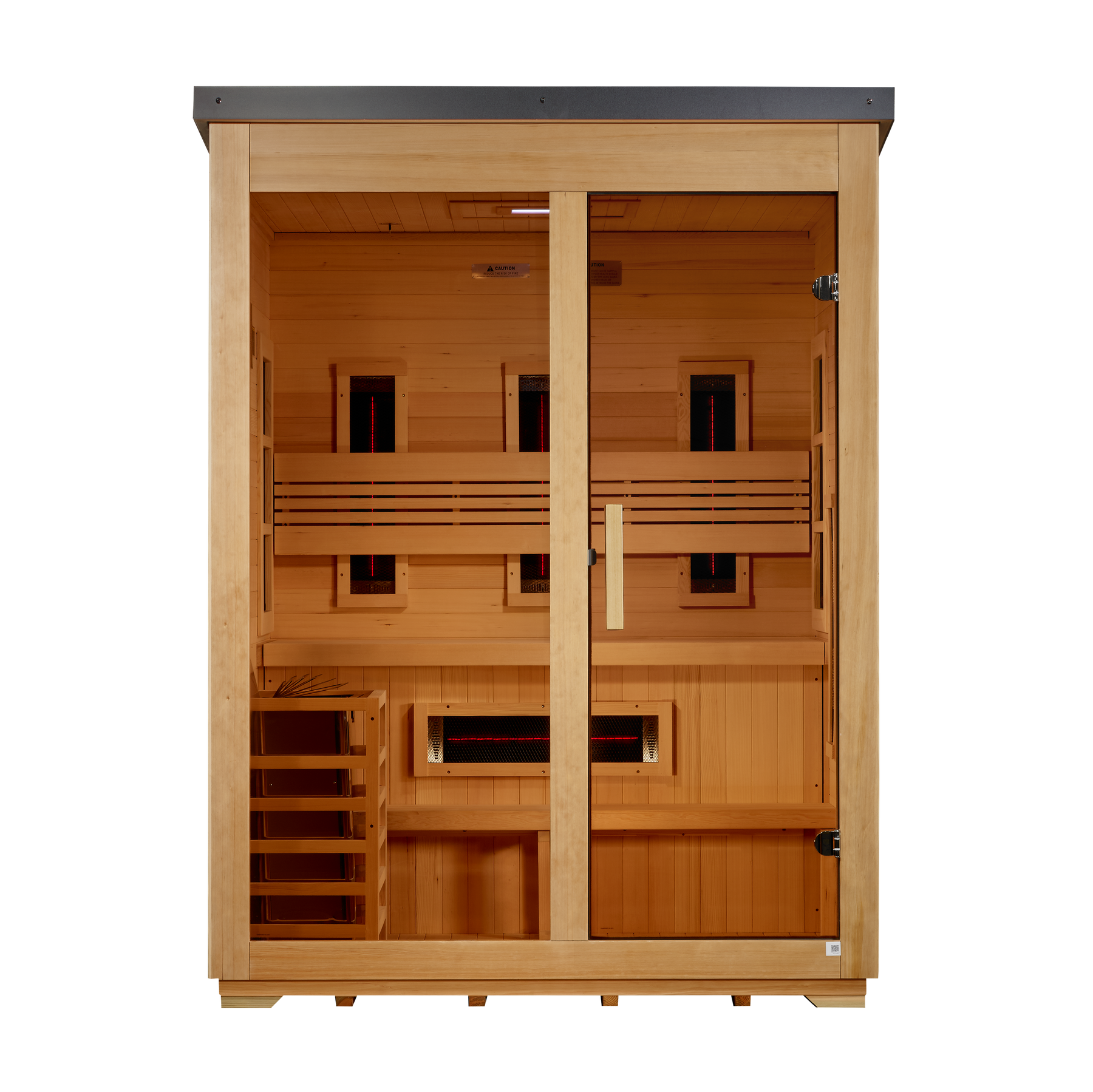 Golden Designs "Carinthia" 3 Person Hybrid Outdoor Sauna GDI-8123-01