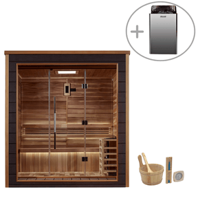 Golden Designs Drammen 3 Person Outdoor Traditional Sauna GDI-8203-01