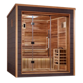 Golden Designs Drammen 3 Person Outdoor Traditional Sauna GDI-8203-01