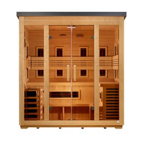 Golden Designs "Gargellen" 5 Person Hybrid Outdoor Sauna GDI-8125-01