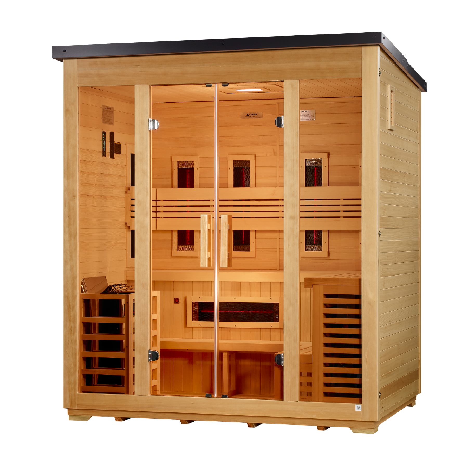 Golden Designs "Gargellen" 5 Person Hybrid Outdoor Sauna GDI-8125-01