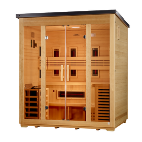 Golden Designs "Gargellen" 5 Person Hybrid Outdoor Sauna GDI-8125-01