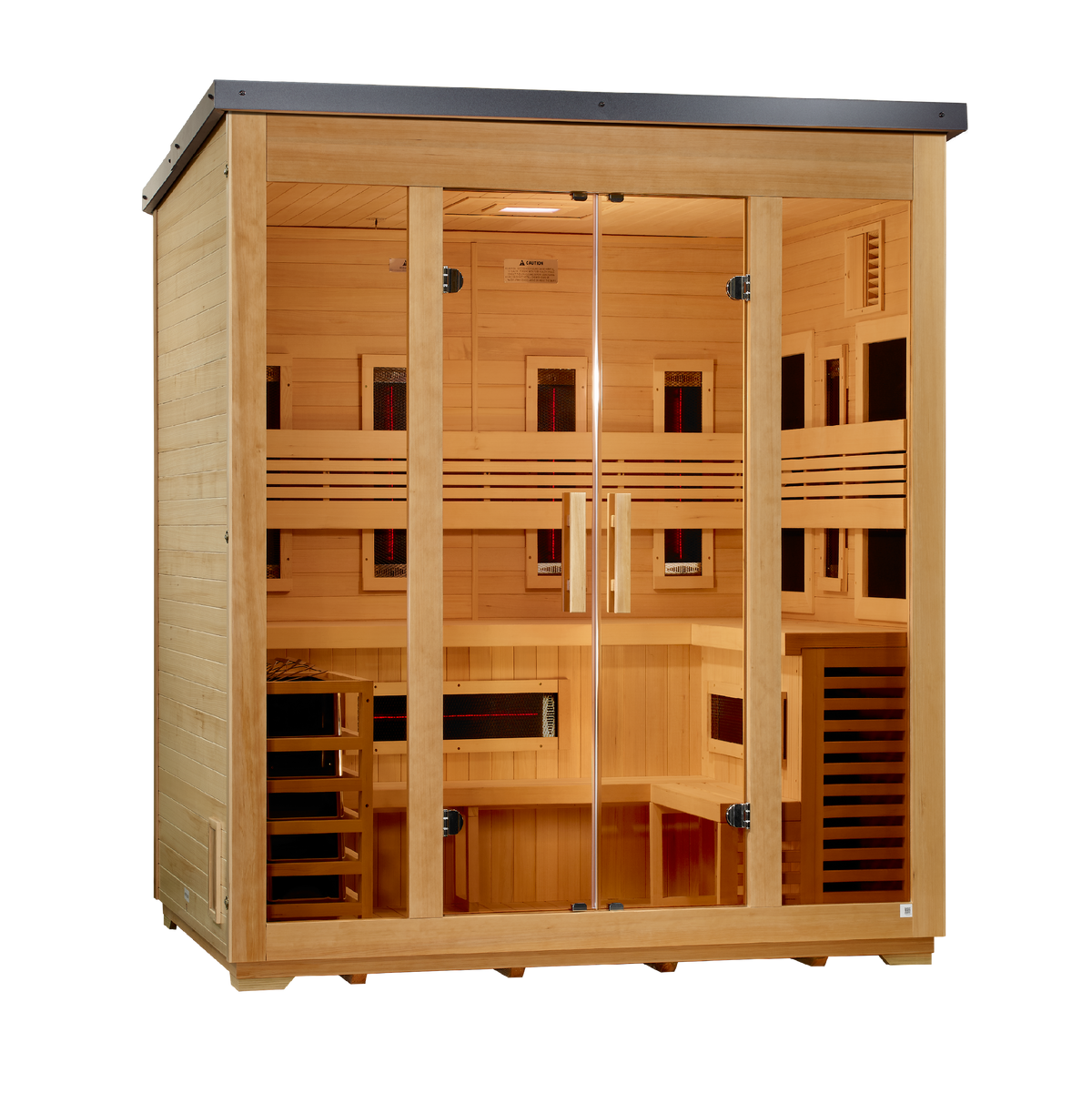 Golden Designs "Gargellen" 5 Person Hybrid Outdoor Sauna GDI-8125-01