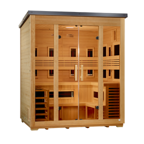 Golden Designs "Gargellen" 5 Person Hybrid Outdoor Sauna GDI-8125-01