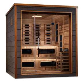 Golden Designs Karlstad 6 Person Hybrid Outdoor Sauna GDI-8226-01