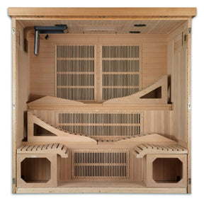 Golden Designs "Monaco" 6-person PureTech™ Near Zero EMF FAR Infrared Sauna - GDI-6996-01 Elite