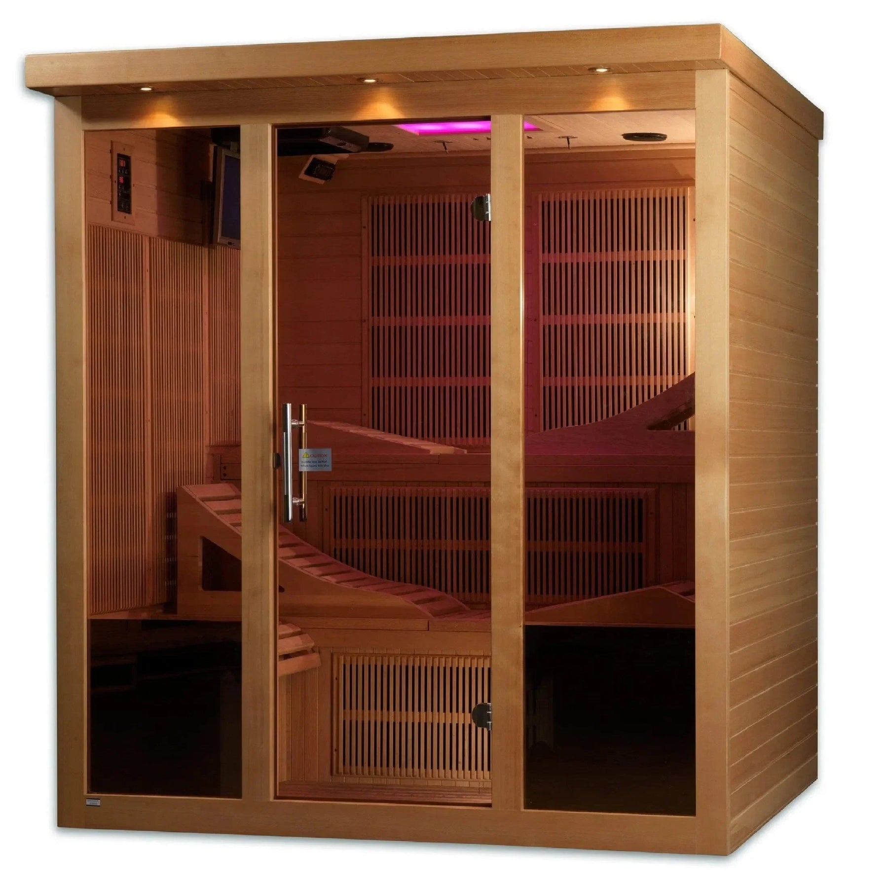 Golden Designs "Monaco" 6-person PureTech™ Near Zero EMF FAR Infrared Sauna - GDI-6996-01 Elite