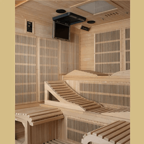 Golden Designs "Monaco" 6-person PureTech™ Near Zero EMF FAR Infrared Sauna - GDI-6996-01 Elite